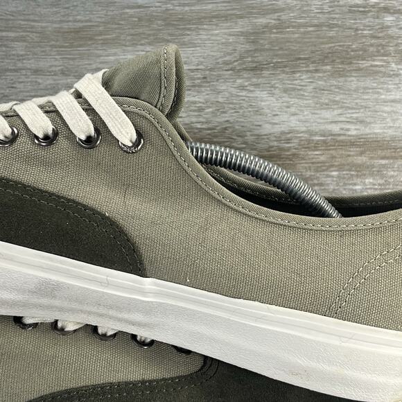 VANS Mens Authentic Green Suede Low Top Sneakers Size 13 - Picture 9 of 10